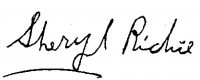 Sheryl Richie signature