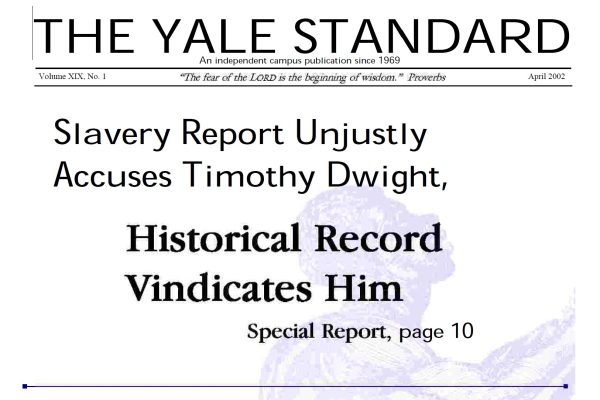 Yale Standard April 2002 cover