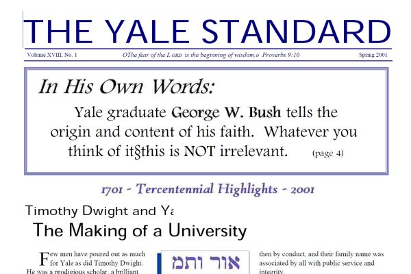 Yale Standard Spring 2001 cover